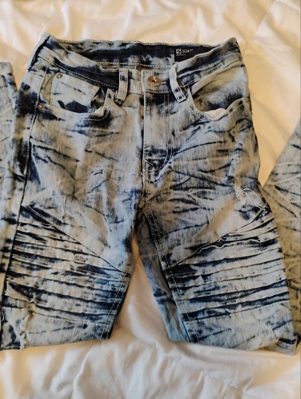 South Pole Boys Acid Wash Blue Jeans